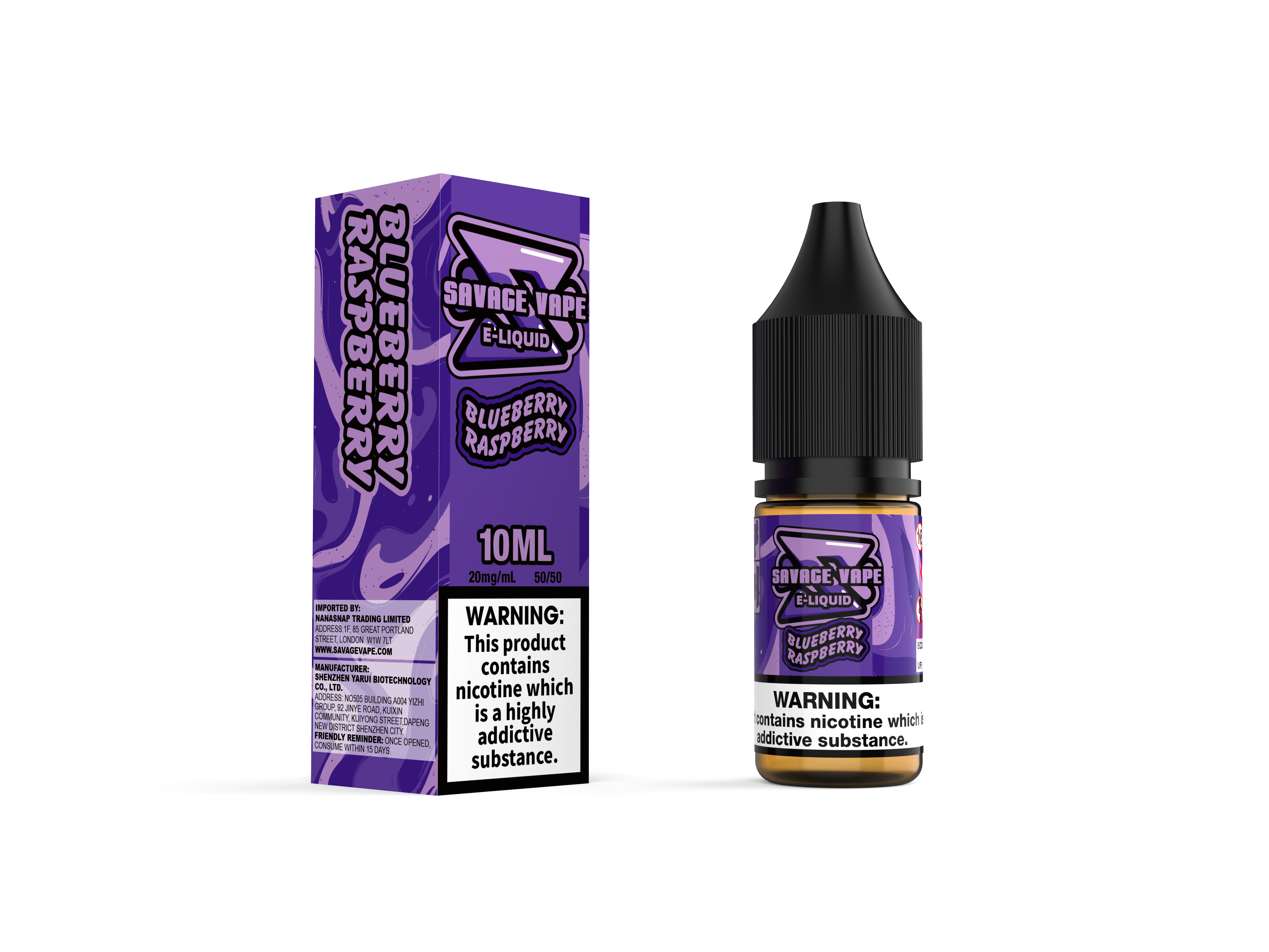 Vape Savage E jus 2 mg de nicotine sel 10 ml