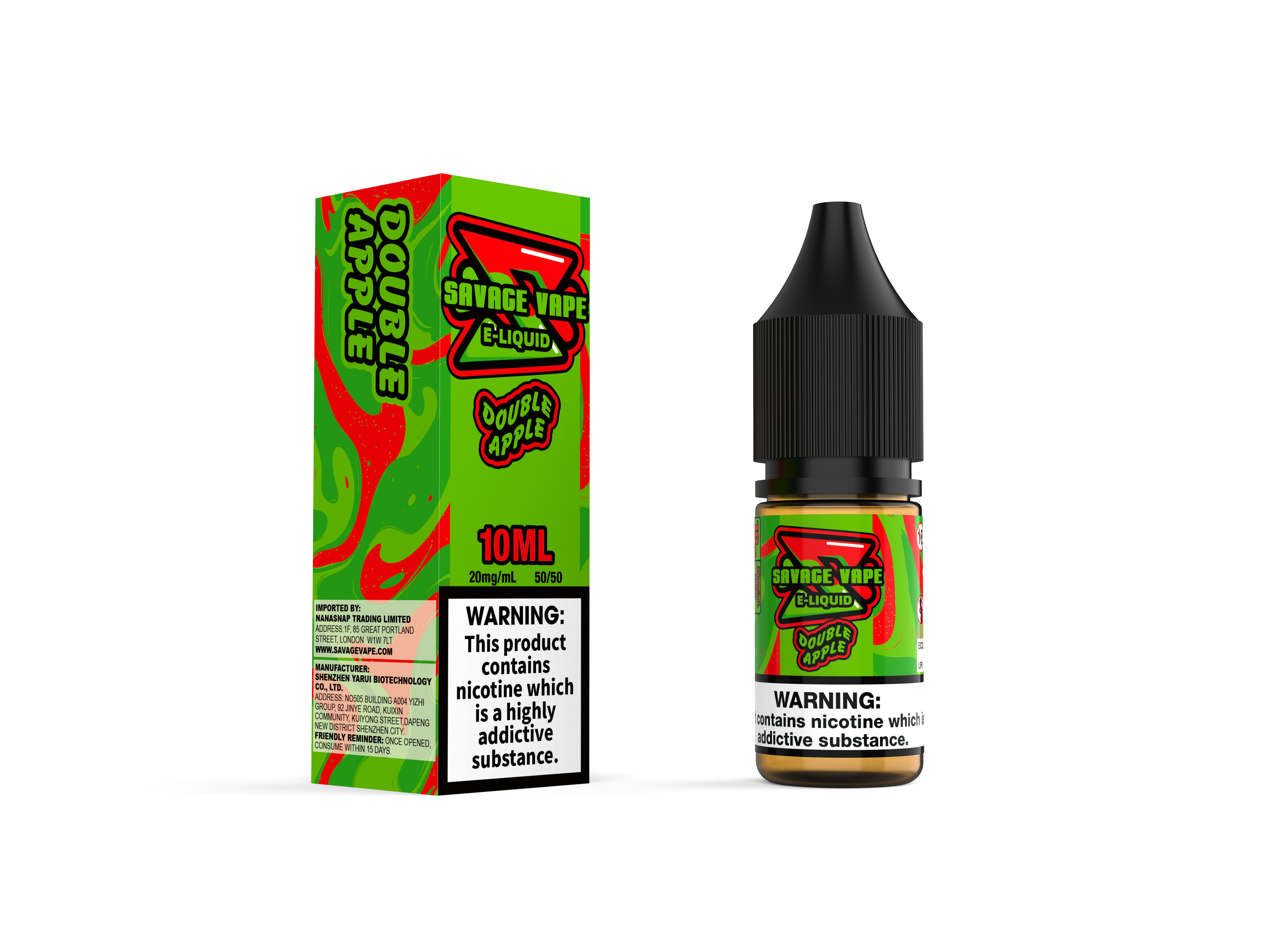 Vape Savage E jus 2 mg de nicotine sel 10 ml