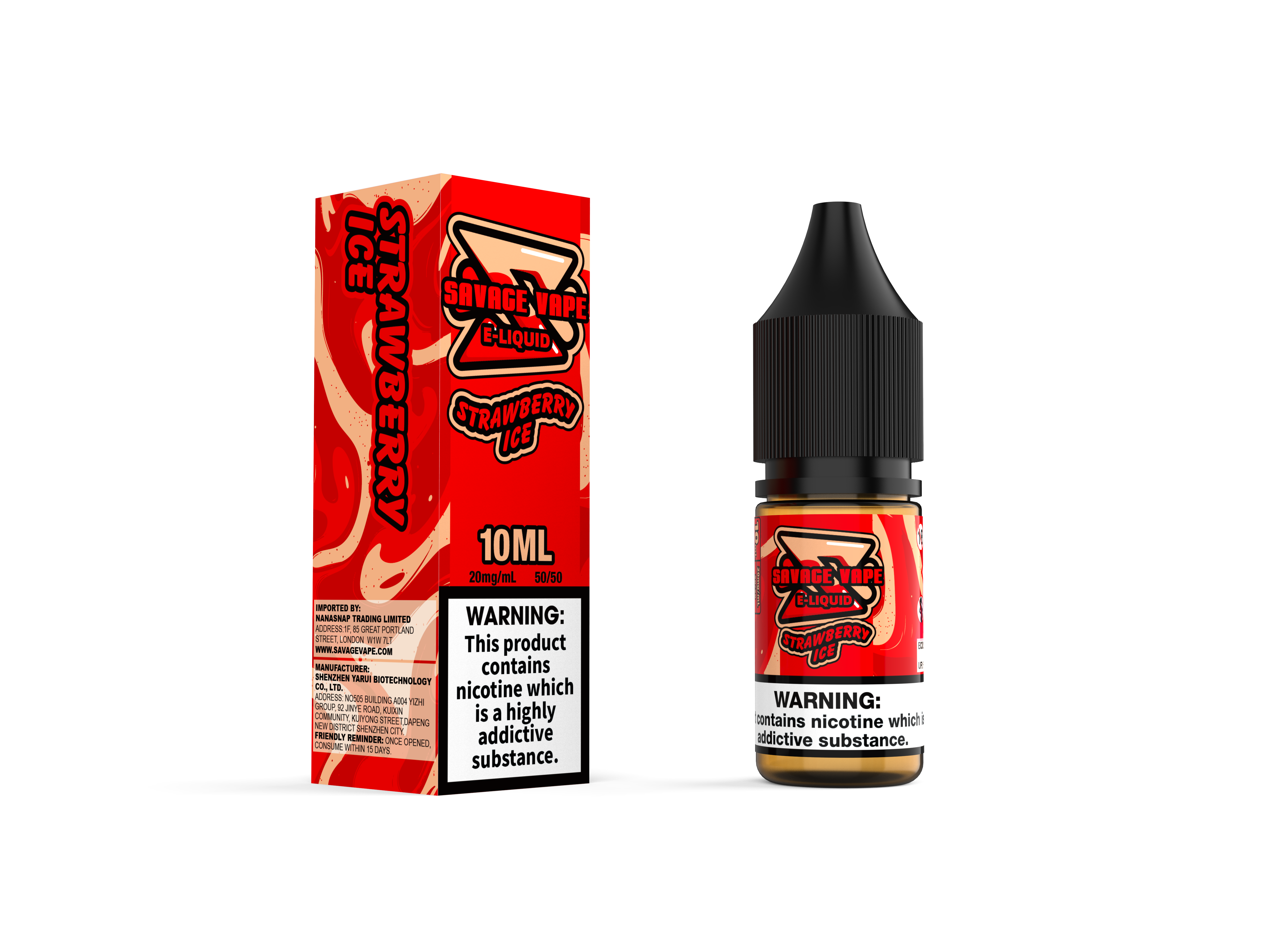 Vape Savage E jus 2 mg de nicotine sel 10 ml