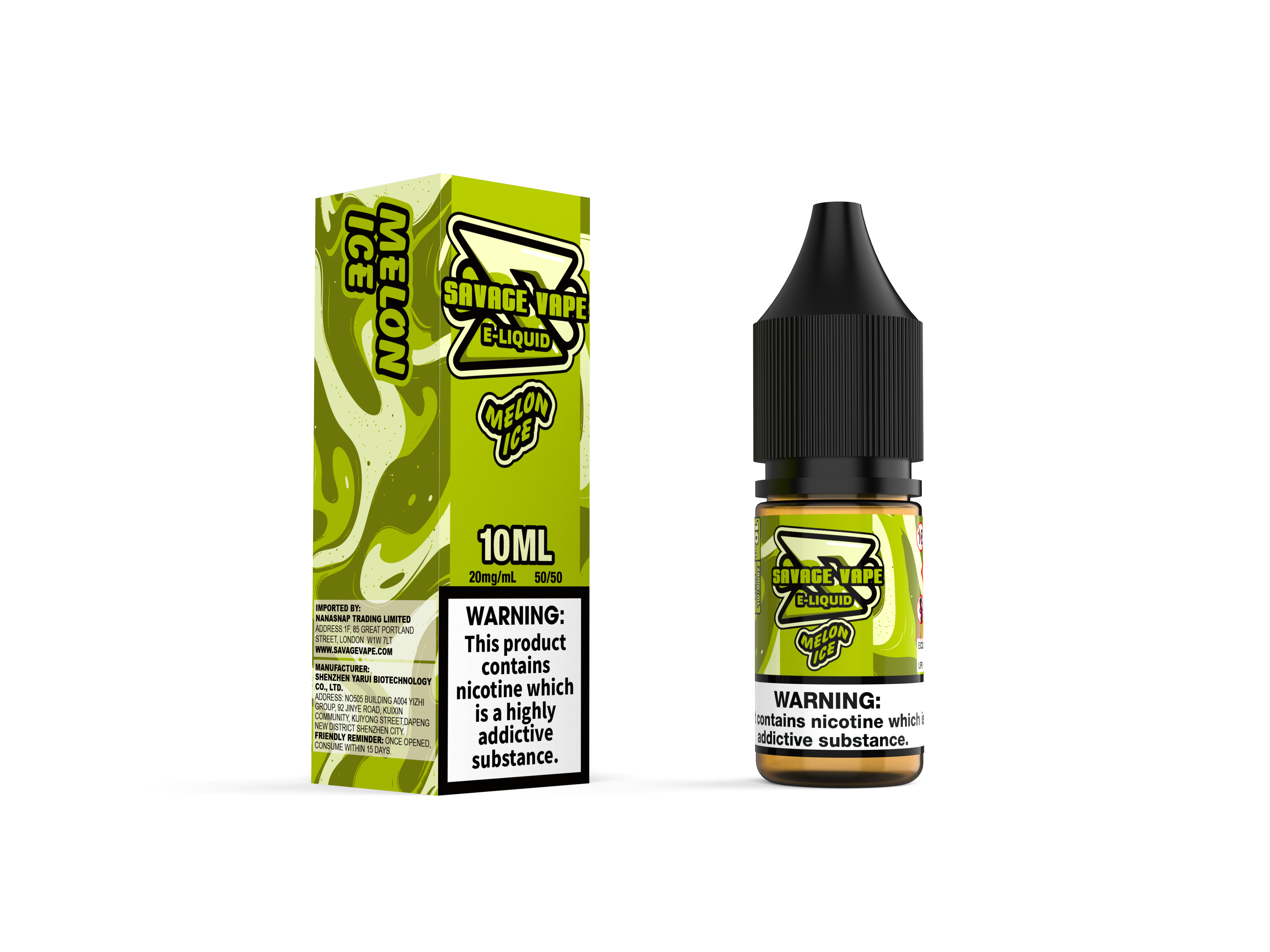 Vape Savage E jus 2 mg de nicotine sel 10 ml
