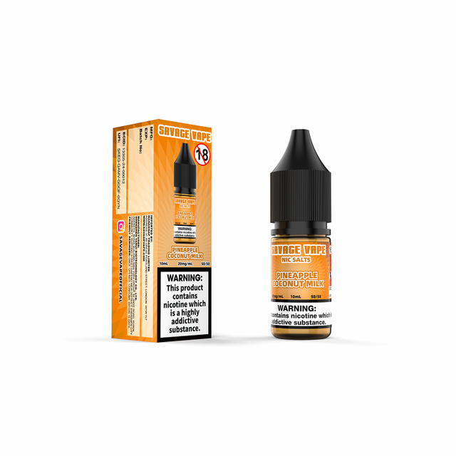 Savage Vape Ananas Lait de Coco Sel de Nic E-liquide 20mg 2ml TPD