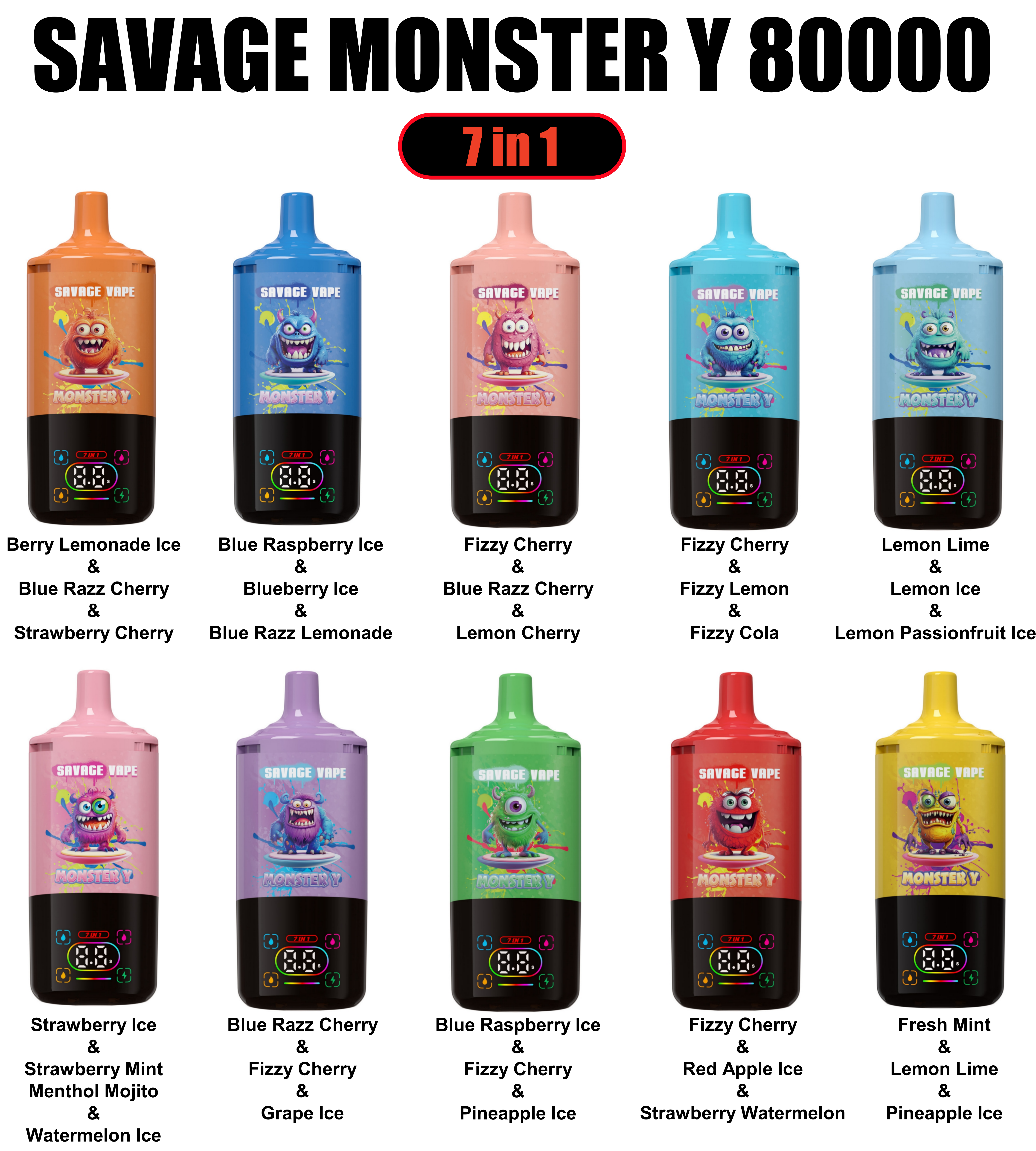 Savage Monster Y 80K 口味图