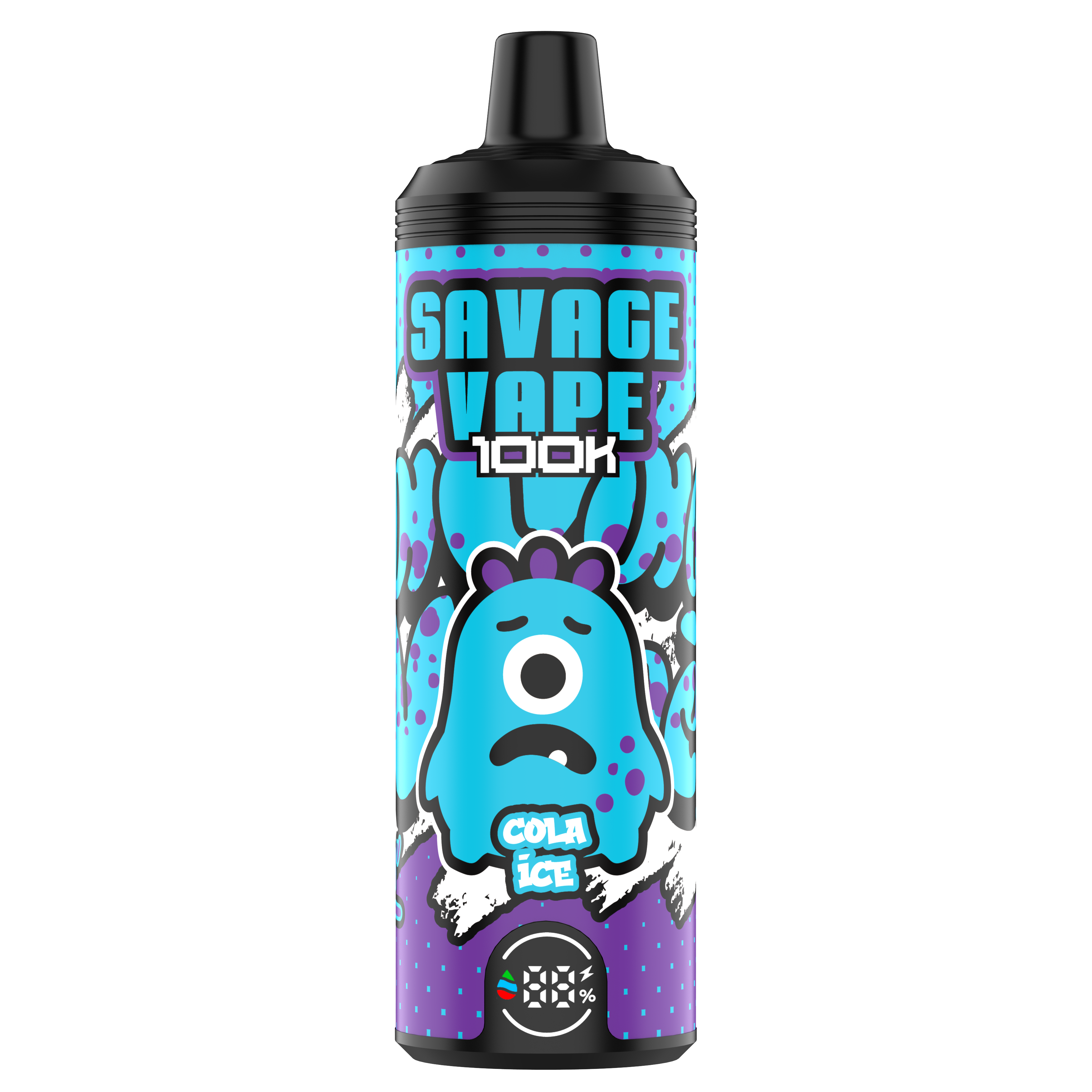 EU ENTREPORT D'ORIGINATION SAVAGE VAPE MTL 100000 PUFS 80000 65000 VACTORE ÉLECTRONIQUE VACTEUR DUAL MESH COIL 50 ML E-LIQUIDE VAPE VAPE 100K 80K 65K-Cola Ice