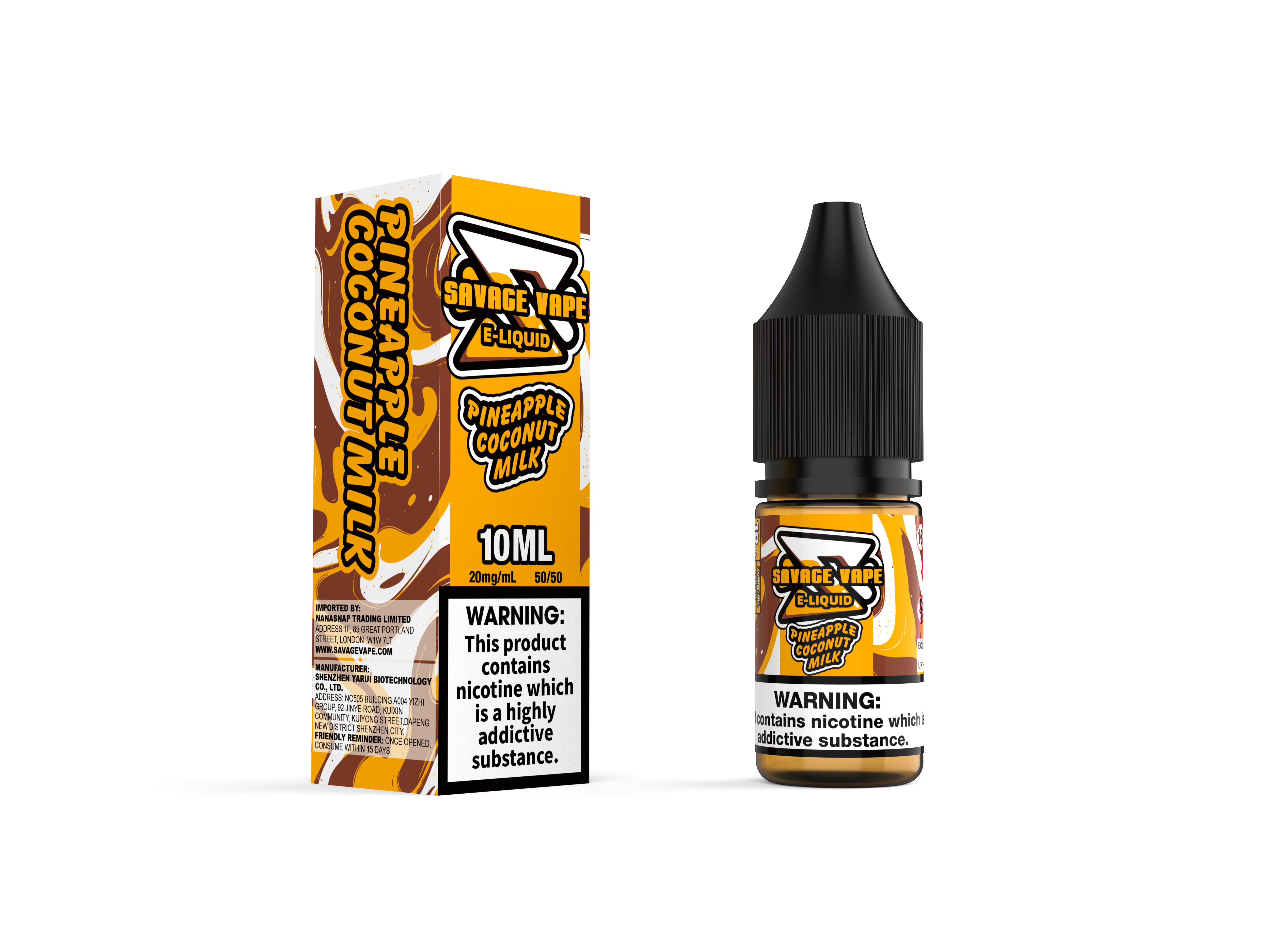 Vape Savage E liquide 2 mg de nicotine Salt 10 ml TPD- Bluberry Cranberry Cherry