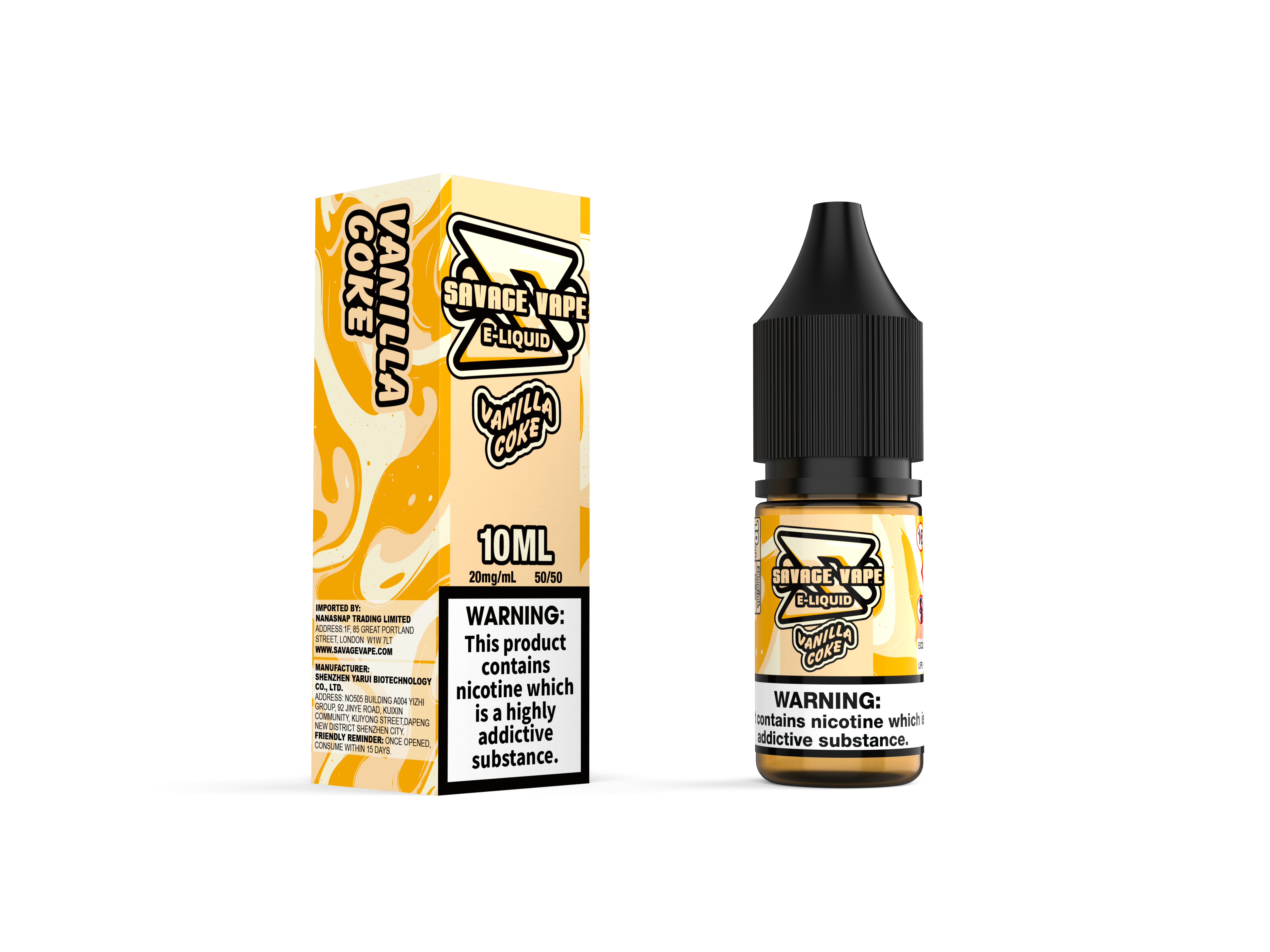 Vape Savage E liquide 2 mg de nicotine Salt 10 ml TPD- Bluberry Cranberry Cherry