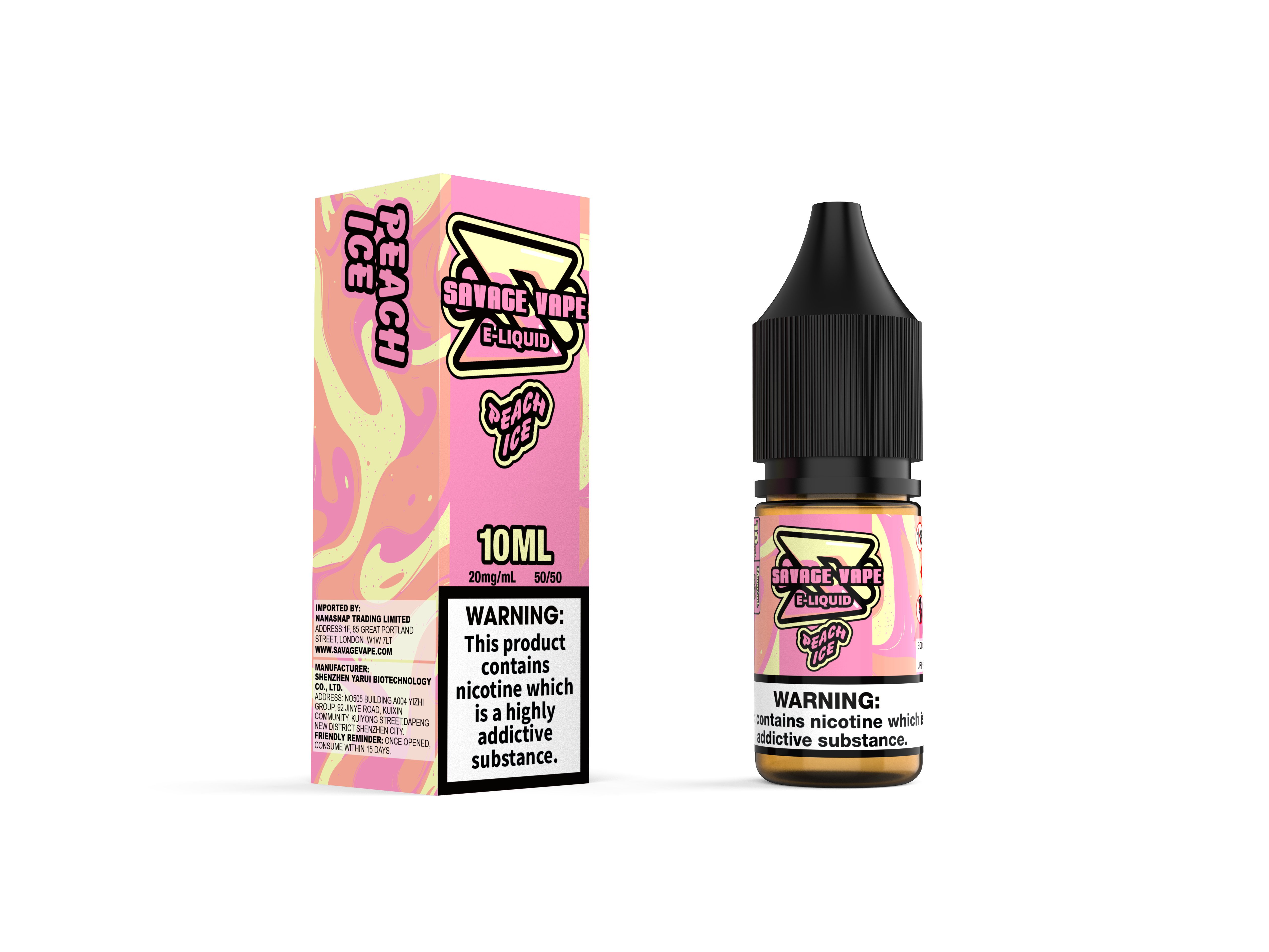 Vape Savage E jus 2 mg de nicotine sel 10 ml