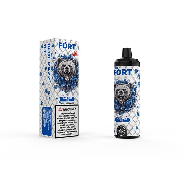 SAVAGE FORT SHISHA 45000 PUFF 45k Vape jetable DTL E Cigarette Al Fakher avec débit d'air réglable - Glace aux bleuets