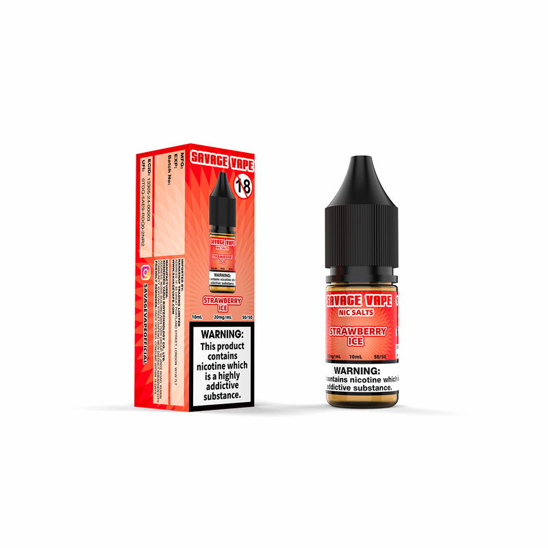 Savage Vape Fraise Glace Nic Sel E-liquide 20mg 2ml TPD