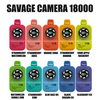 EU Warehouse Savage Camera 18000 Puffs 18k Vape jetable E Cigarette 2% 3% 5% Nic Salt - Fraise Banane