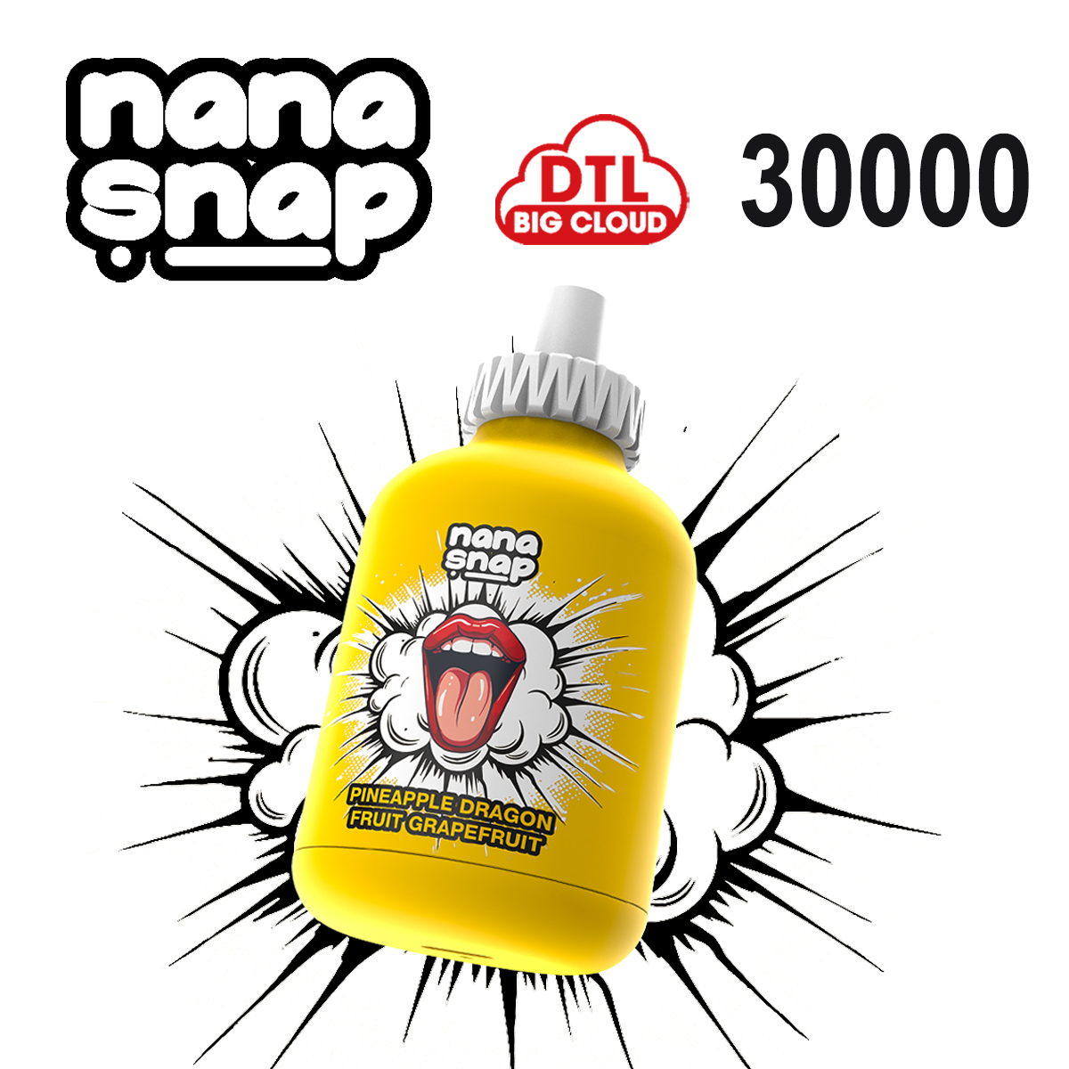 DTL BIG SMOKE VAPE NANASNAP 30000 BOFFÉES