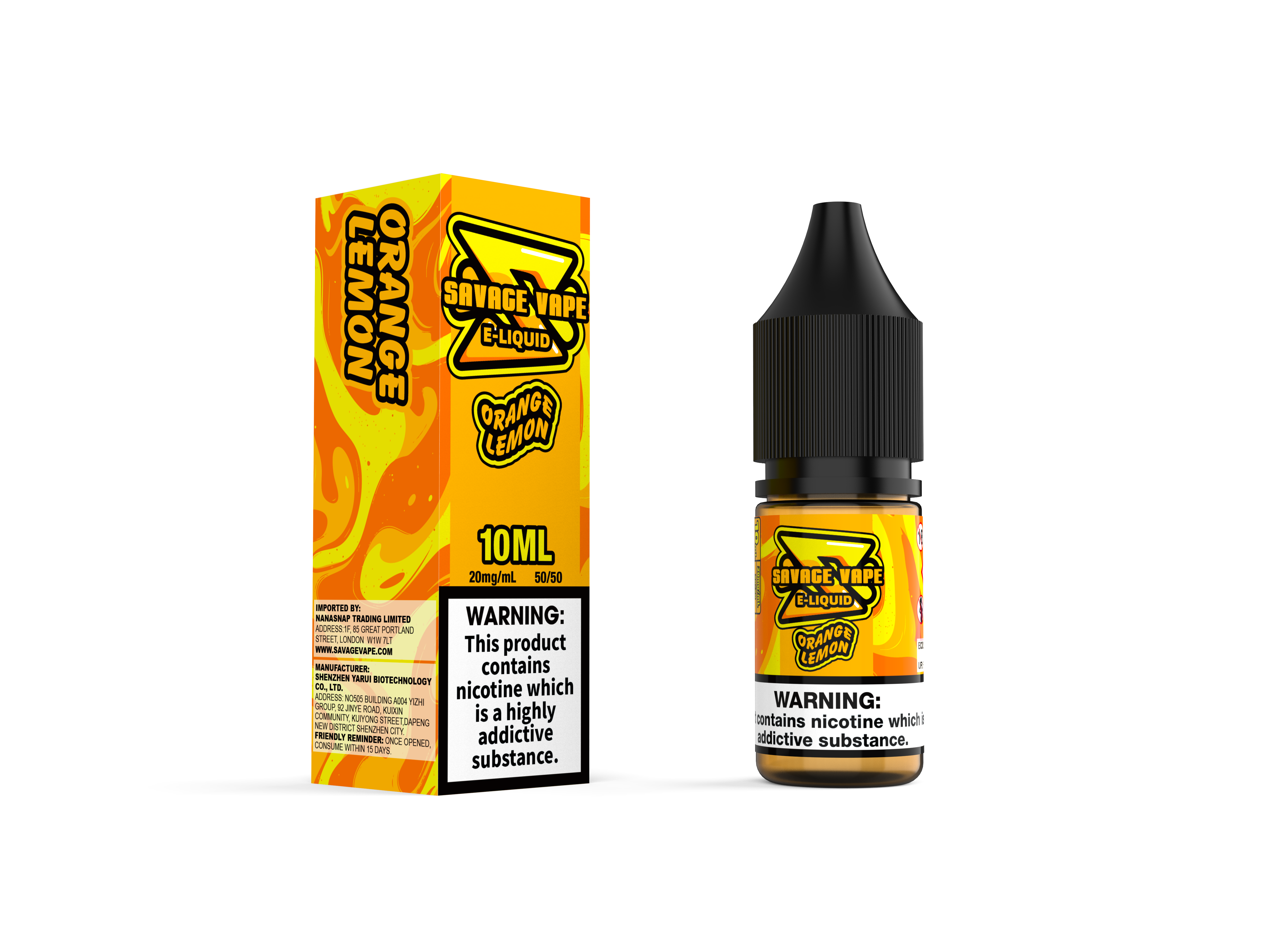 Vape Savage E liquide 2 mg de nicotine Salt 10 ml TPD- Bluberry Cranberry Cherry