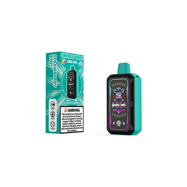 Savage S Power 30k Puff 30000 Vape jetable E Cigarette Double bobine de maille 4 Puissance réglable 700mah Batterie rechargeable - Bluberry Ice