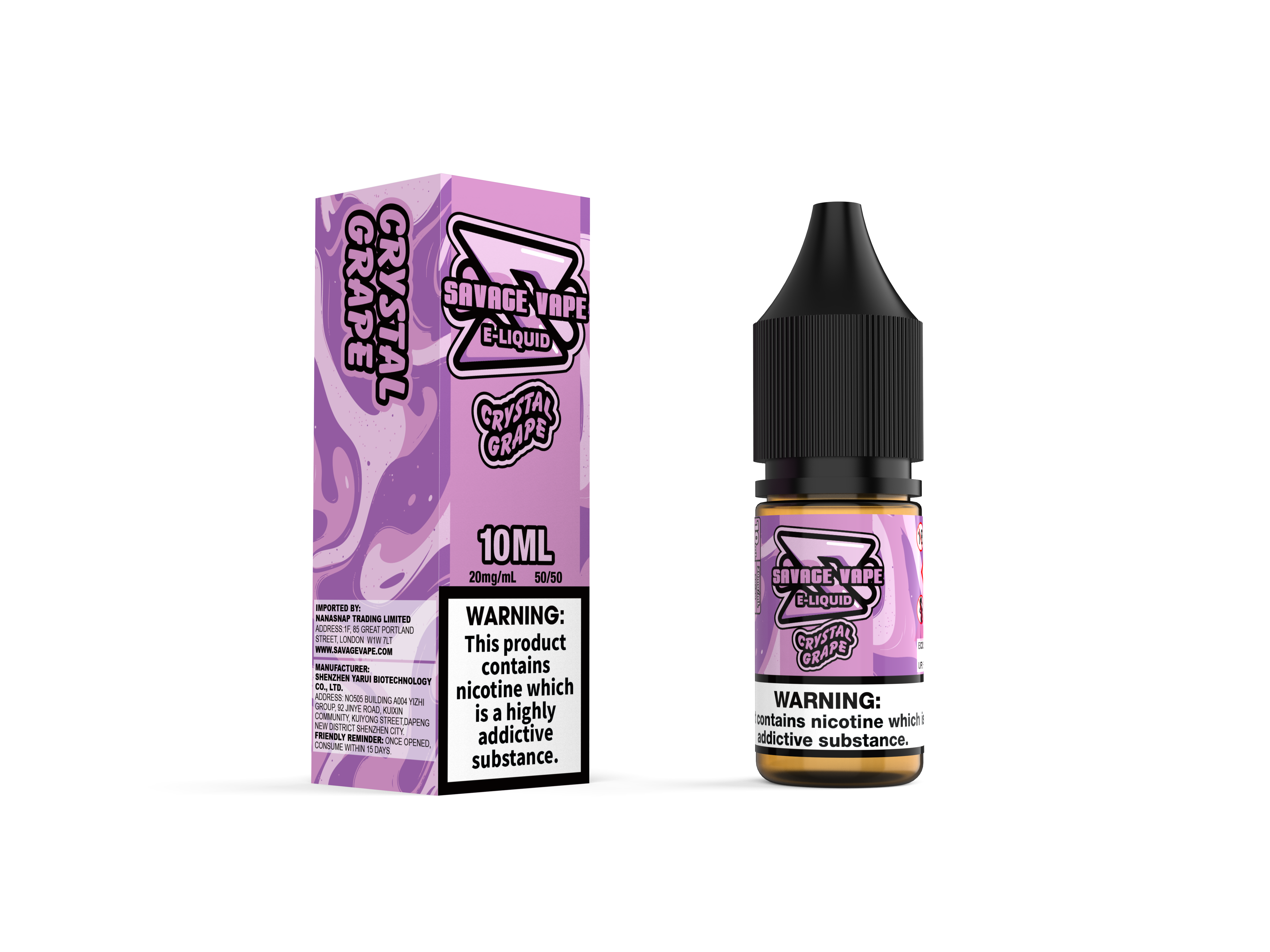 Vape Savage E jus 2 mg de nicotine sel 10 ml